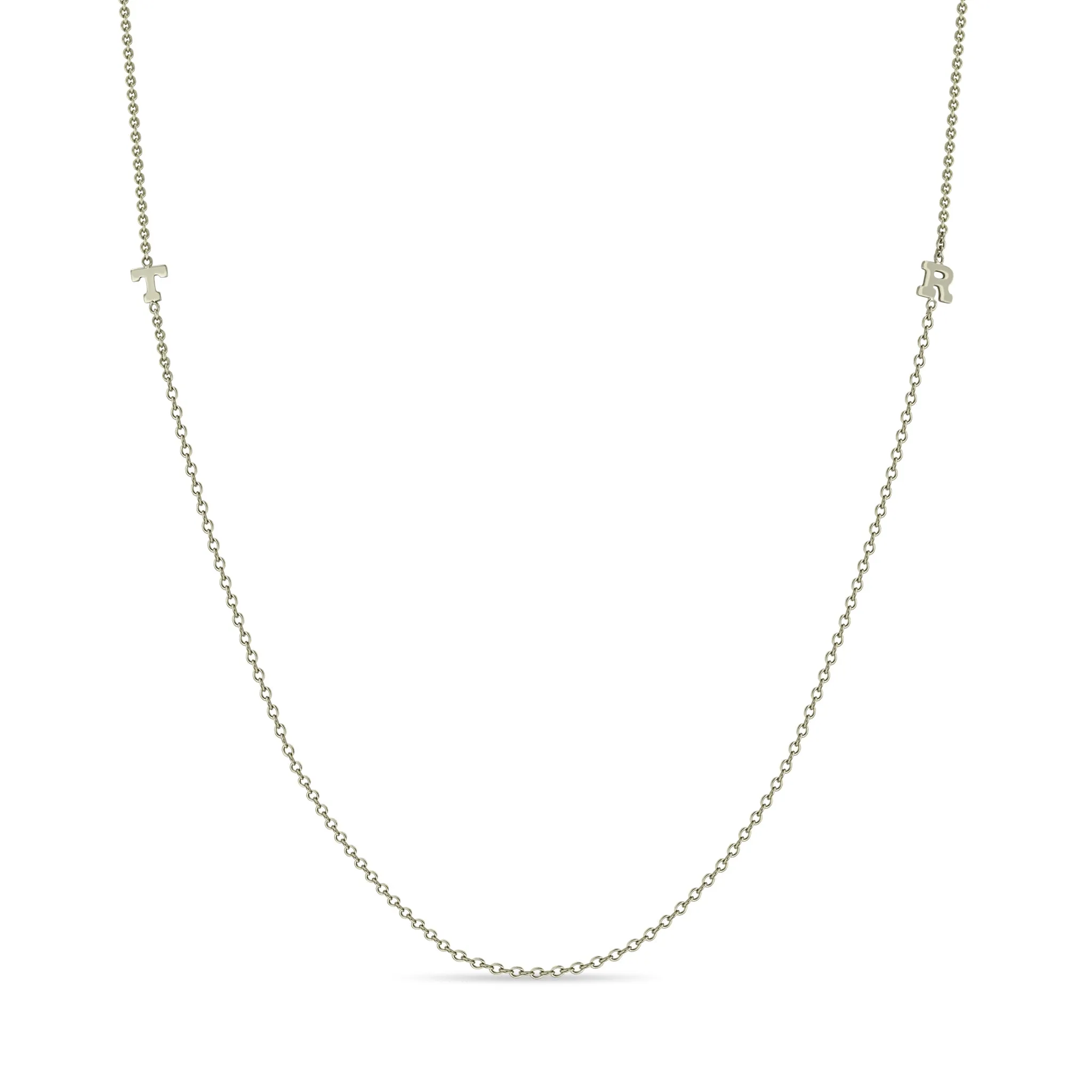 14k Itty Bitty 2 Initial Letter Necklace