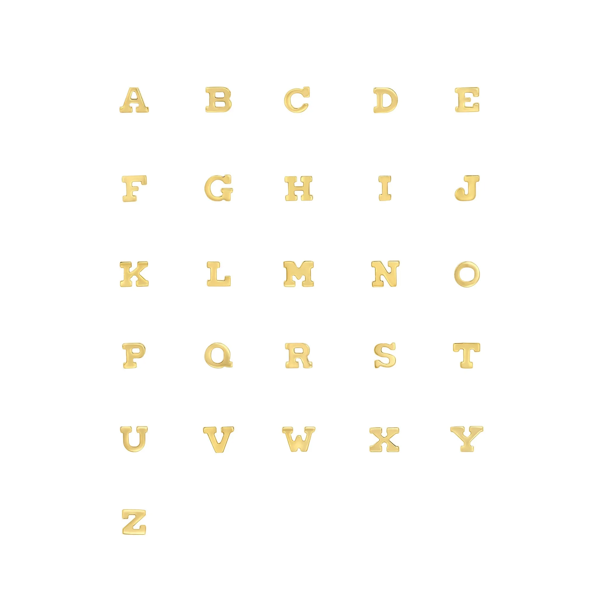 14k Itty Bitty 2 Initial Letter Necklace