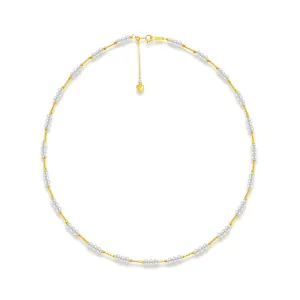 18K Solid Gold Top Grading Freshwater Pearl Necklace KN00142