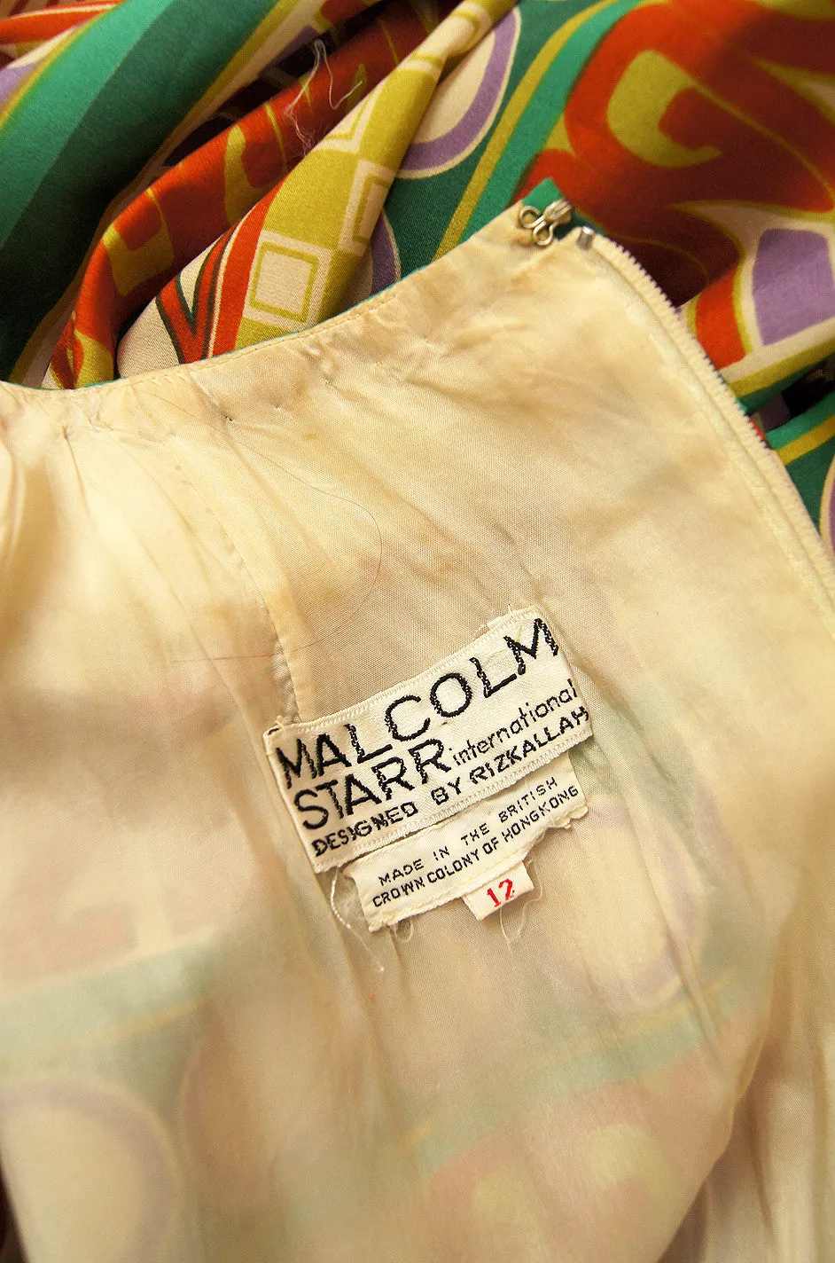 1960s Tribal Silk Malcolm Starr Maxi