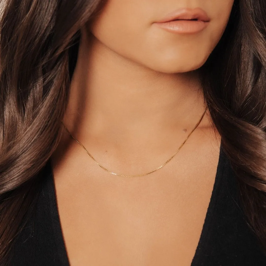 20 Italian Venezia Box Adjustable Chain (Gold)
