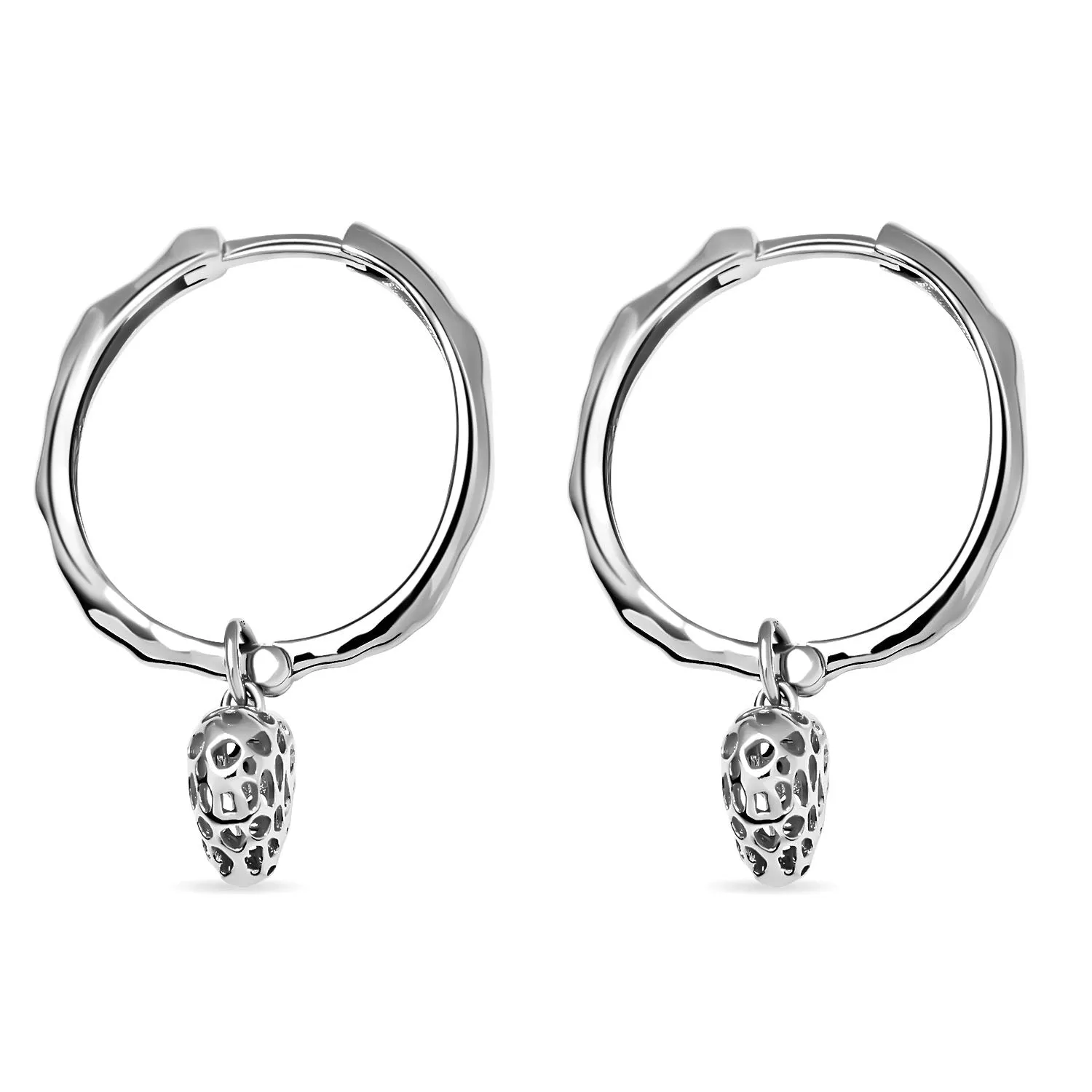 Amore Heart Hoop Earrings