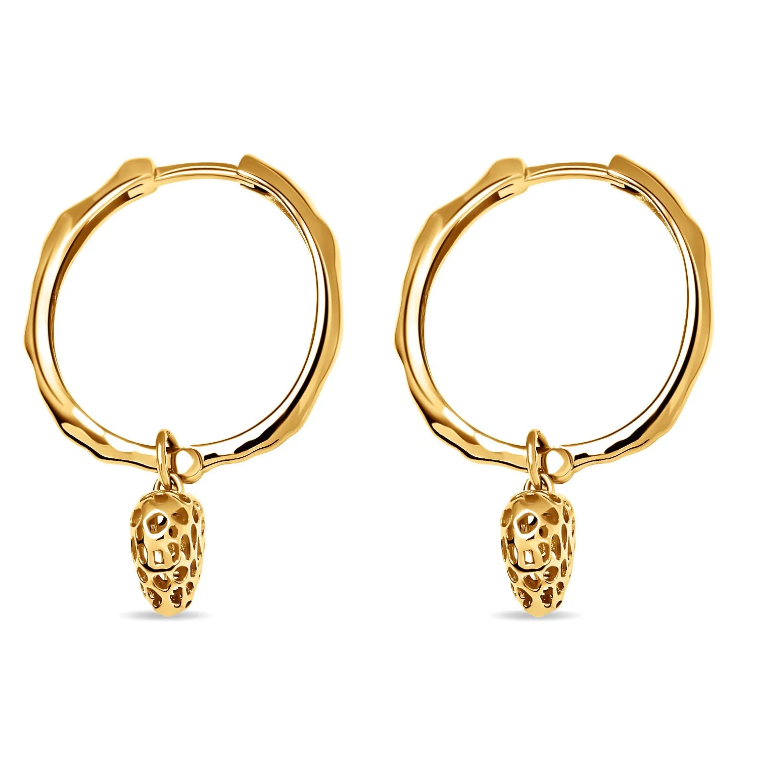 Amore Heart Hoop Earrings