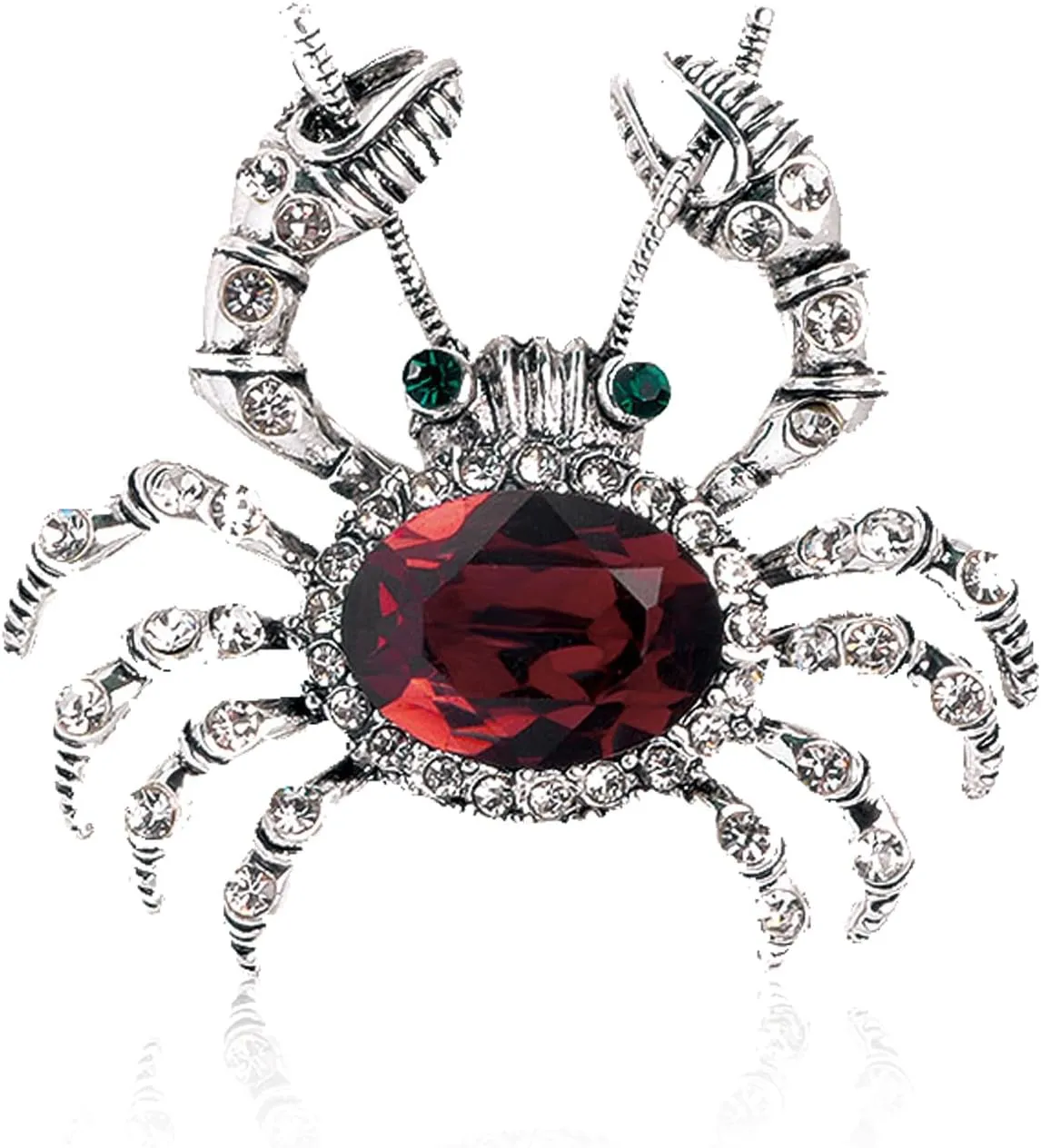 Animal Brooch Lapel Pin Rhinestone Crab Brooch Pin Women Brooches Brooches Hats Bags Clothing Decorations Accessory Safety Pin, Jewelry Gift for Women
