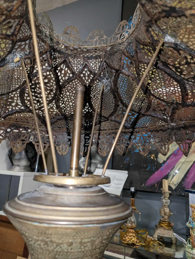 Antique Damascus Floor Lamp