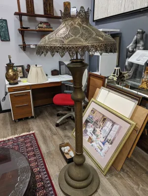 Antique Damascus Floor Lamp
