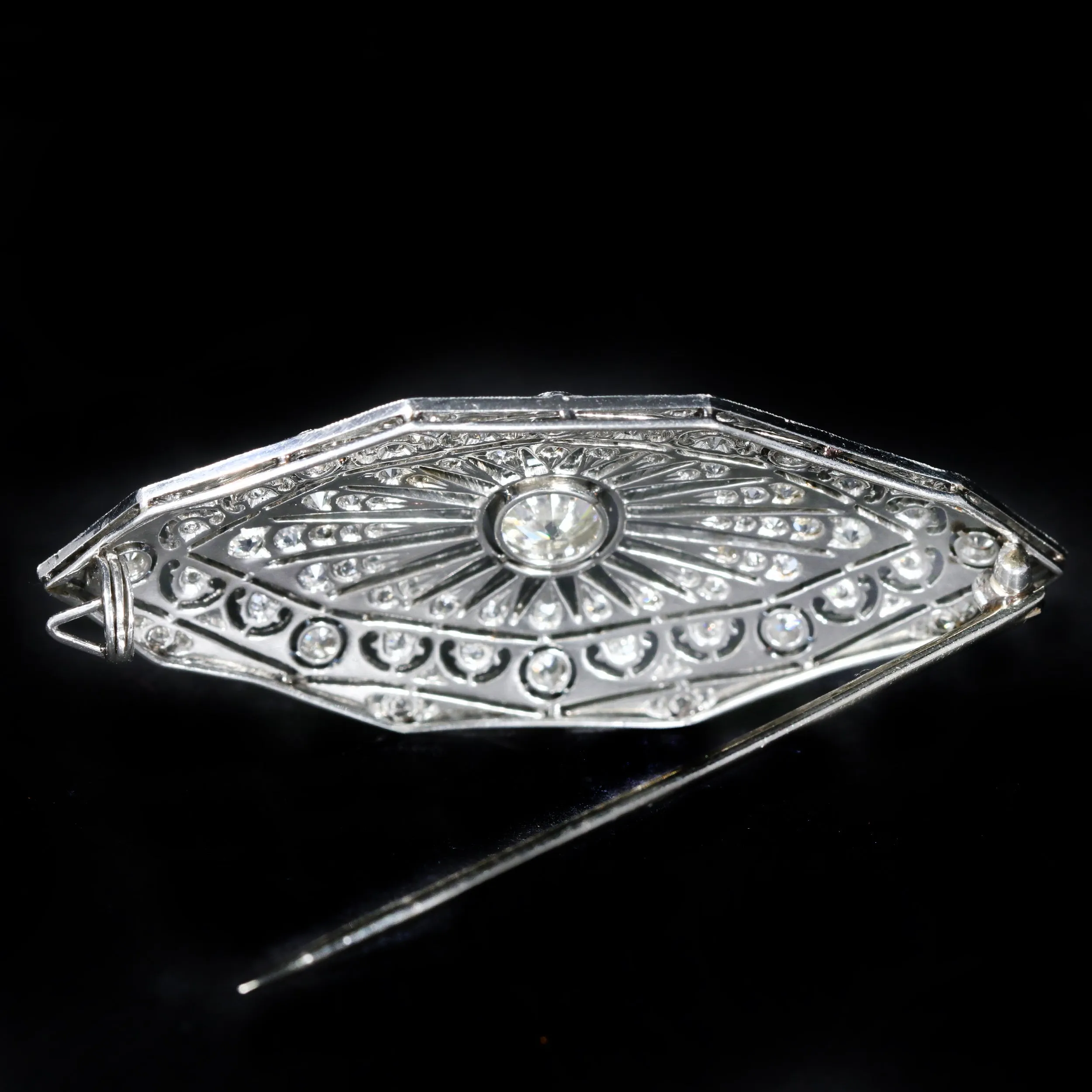 Art Deco 1.75 CTW Diamond Brooch
