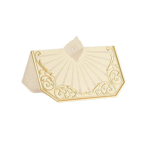 Art Deco Laser Embossed Place Card  - Discontinued