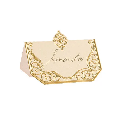 Art Deco Laser Embossed Place Card  - Discontinued