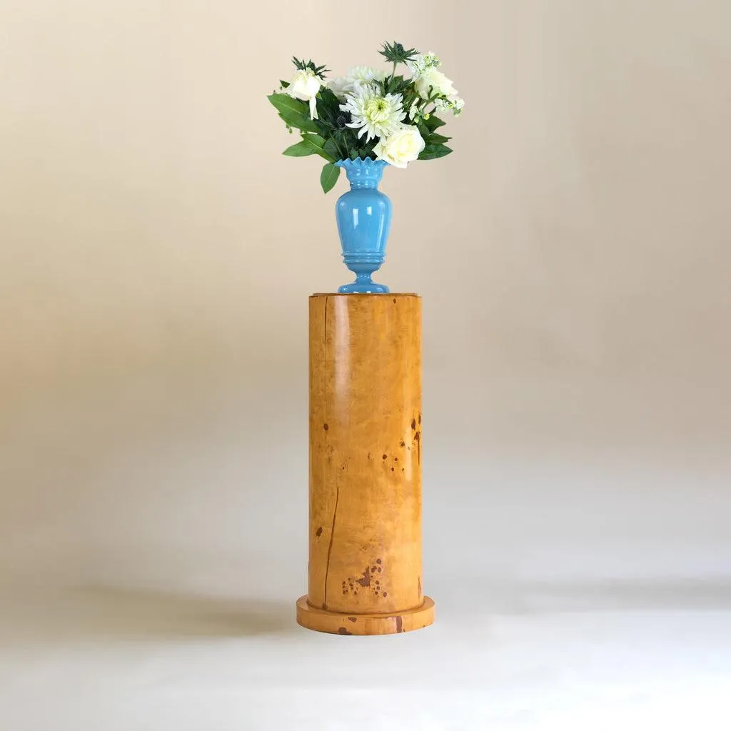 Art Deco Wood Plinth | Burl Wood Furniture
