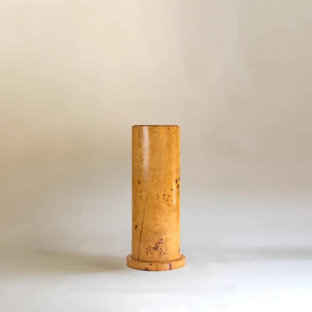 Art Deco Wood Plinth | Burl Wood Furniture