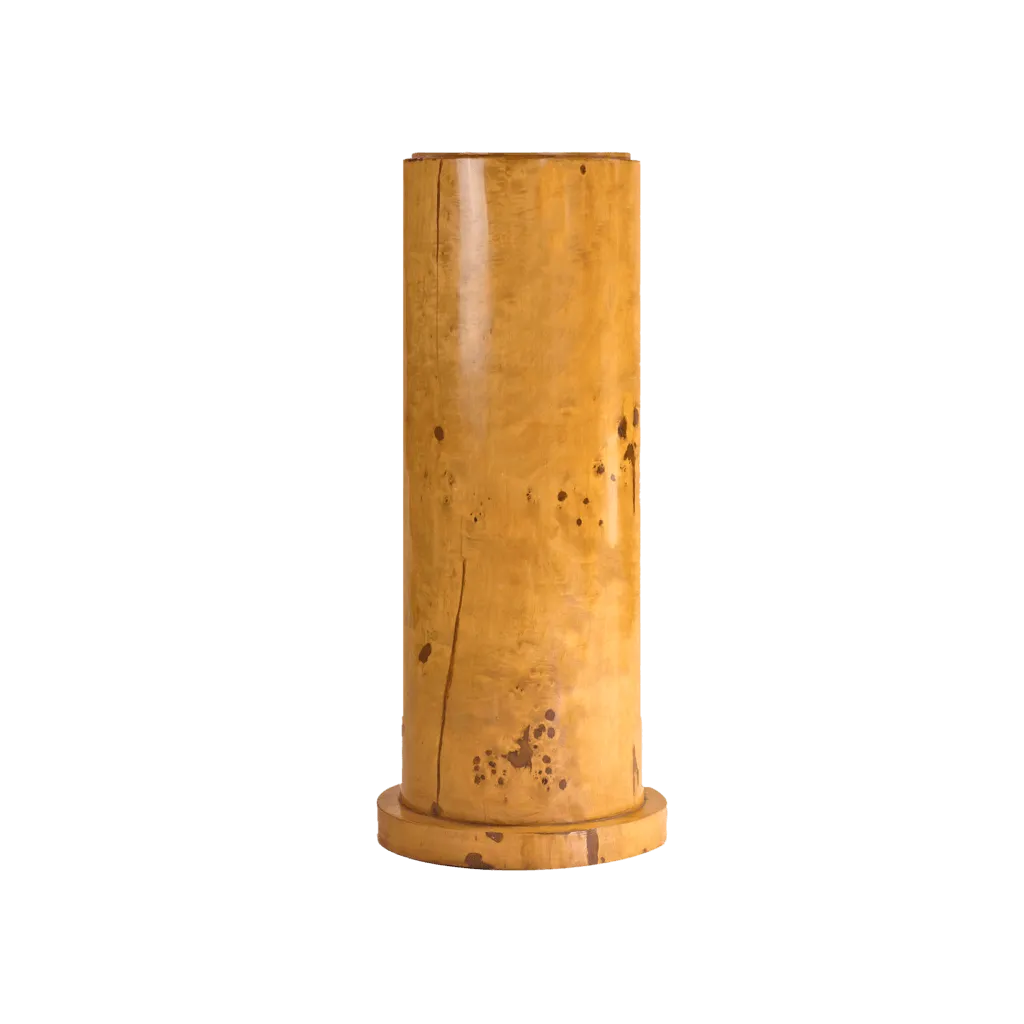 Art Deco Wood Plinth | Burl Wood Furniture