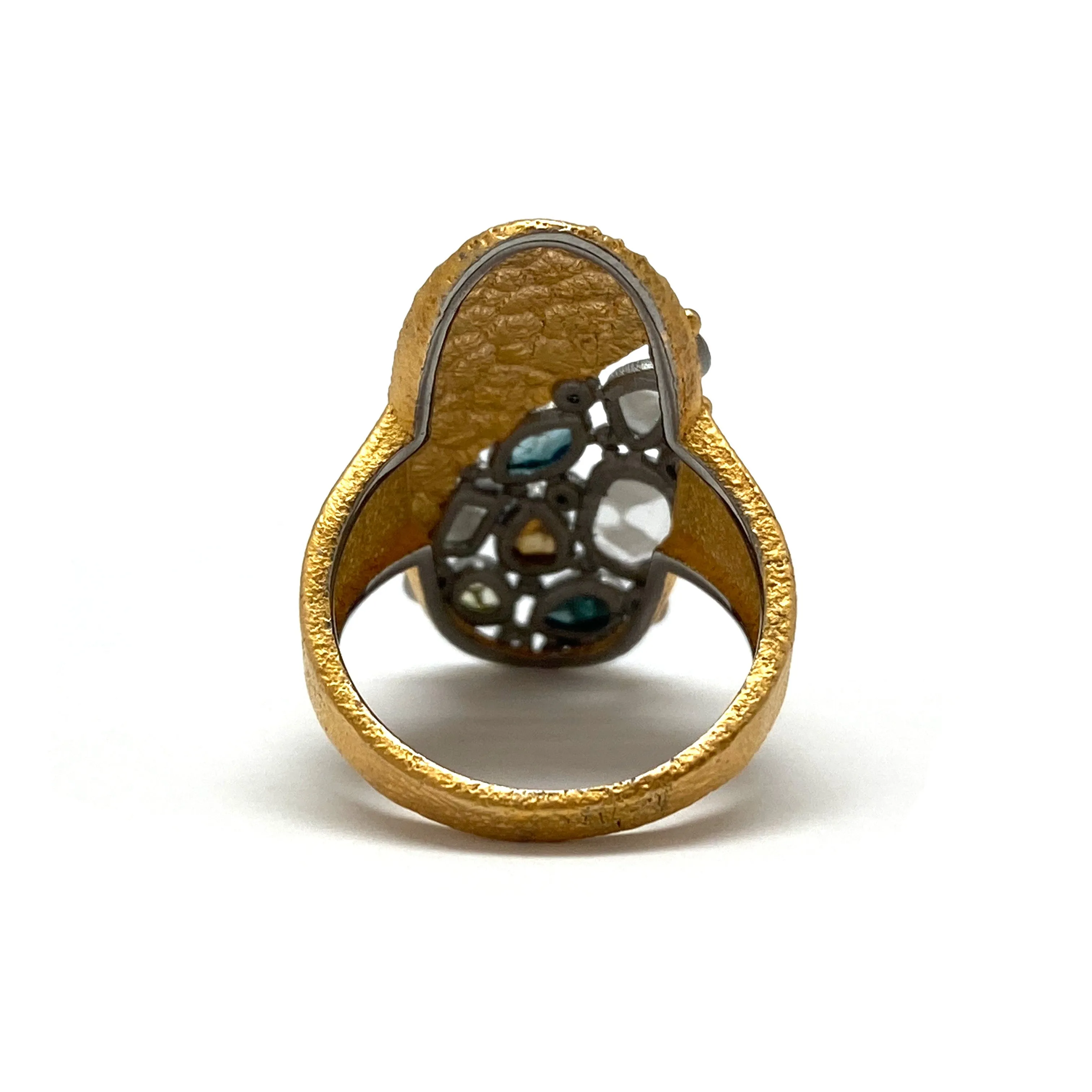 Asymmetrical Diamond Ring