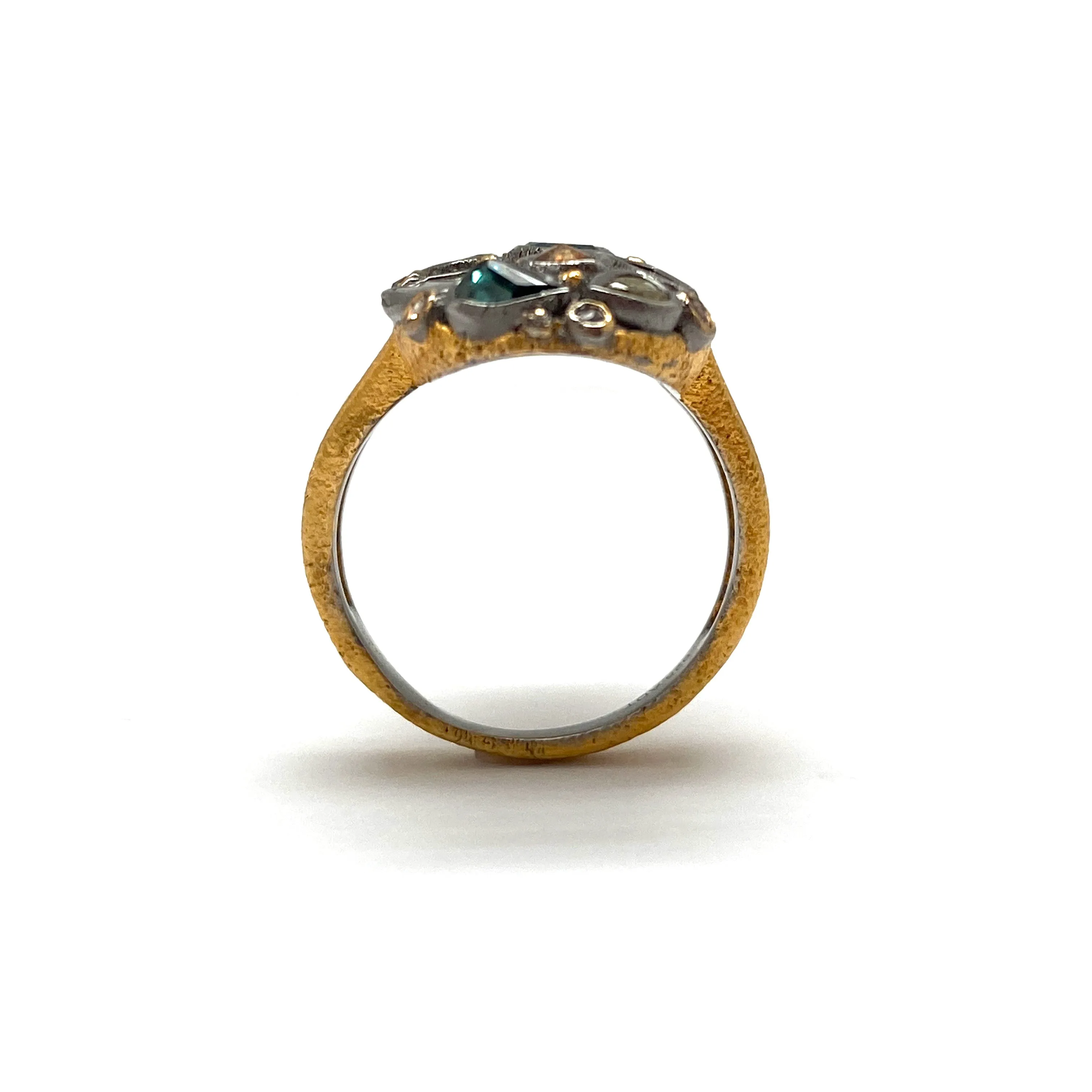 Asymmetrical Diamond Ring