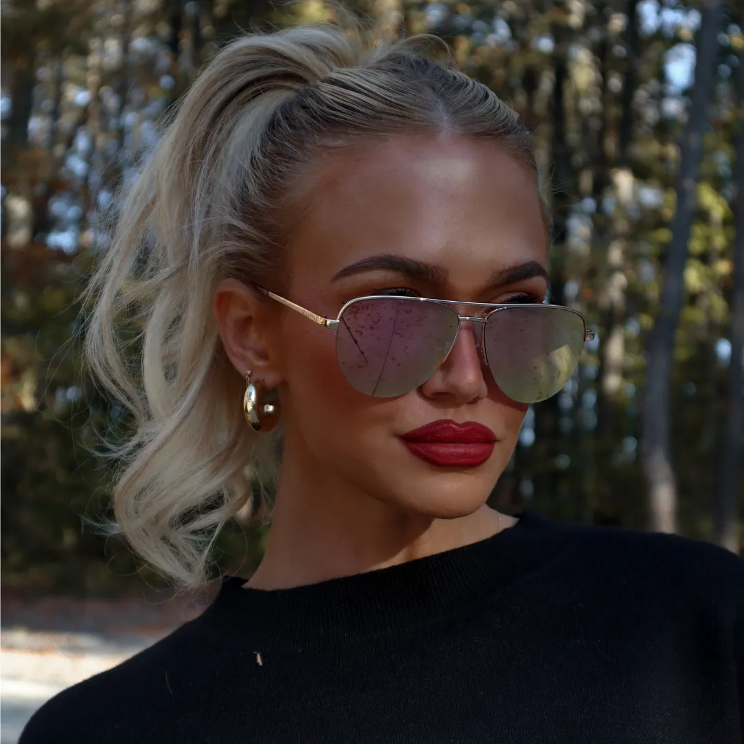 AUGUST - CHAMPAGNE   CHERRY BLOSSOM SUNGLASSES