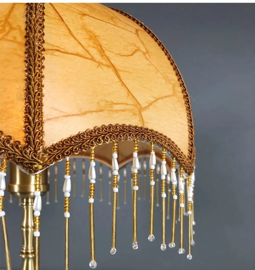 Beaded Fringe Umbrella Lamp Shade