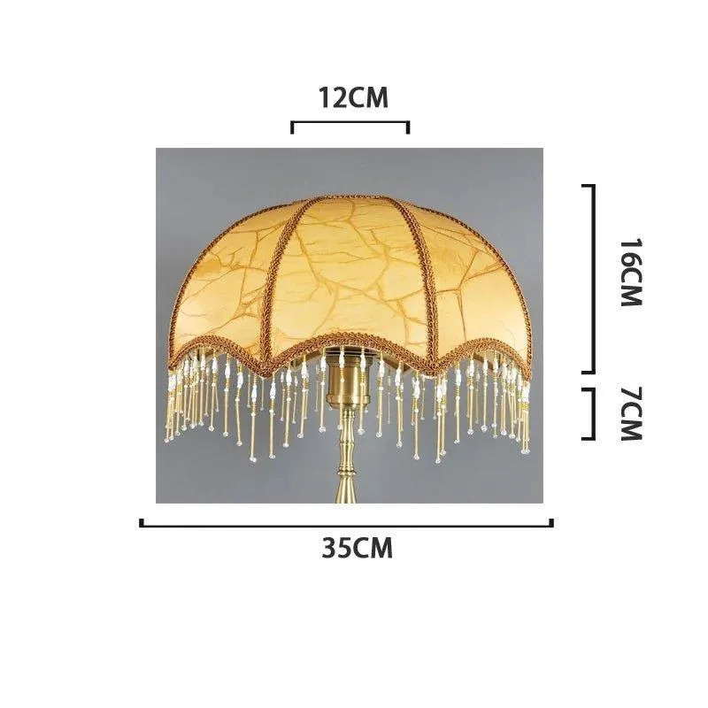 Beaded Fringe Umbrella Lamp Shade