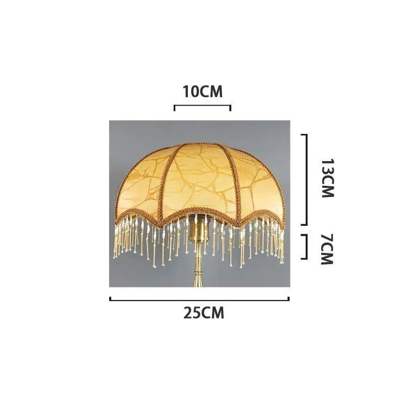 Beaded Fringe Umbrella Lamp Shade