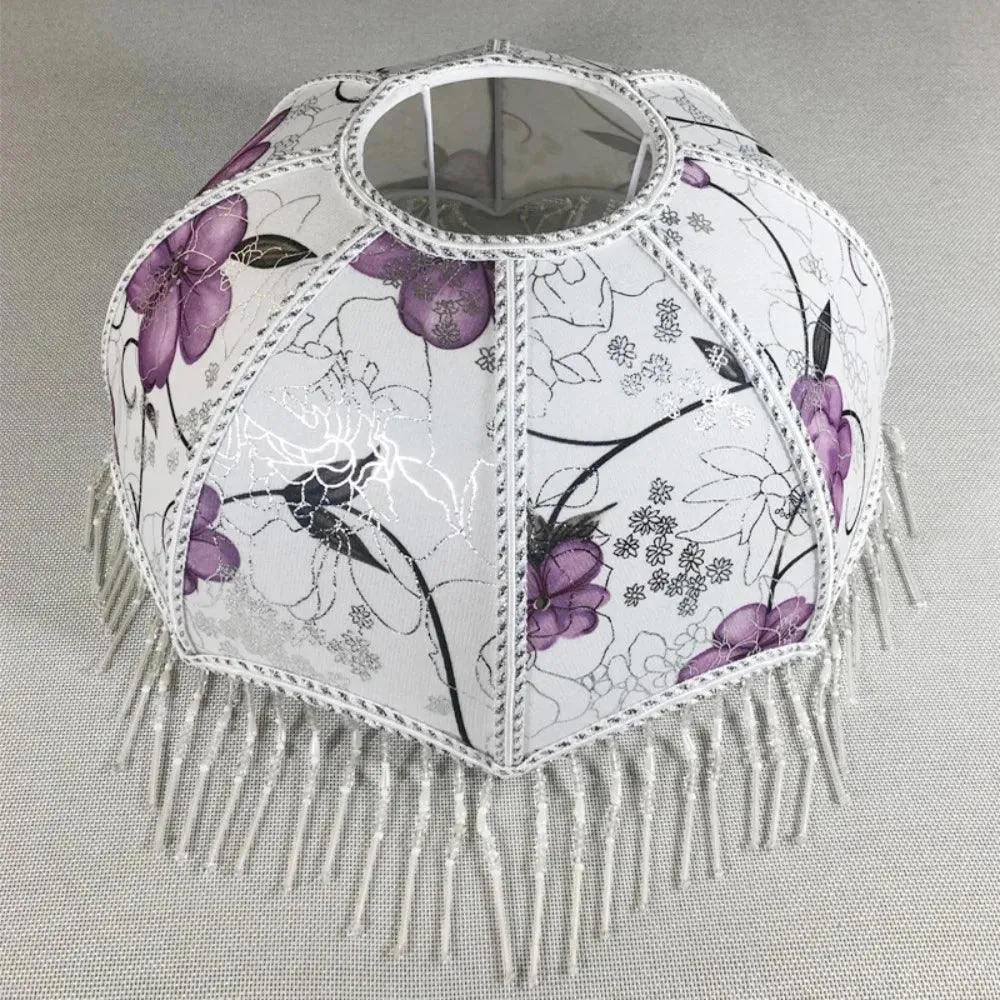 Beaded Fringe Umbrella Lamp Shade