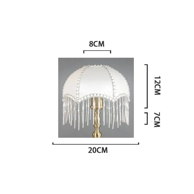 Beaded Fringe Umbrella Lamp Shade