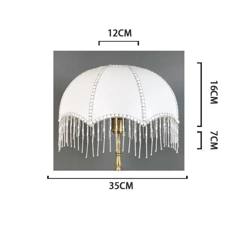 Beaded Fringe Umbrella Lamp Shade