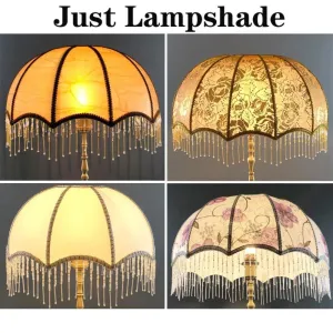 Beaded Fringe Umbrella Lamp Shade