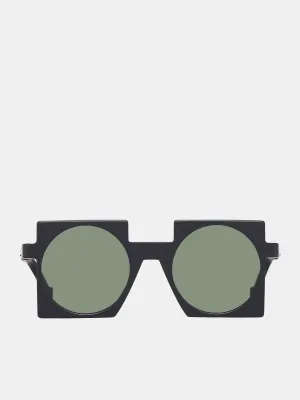 BL0039 Sunglasses (FE-BL0039-BLACK-MATTE-GREEN)