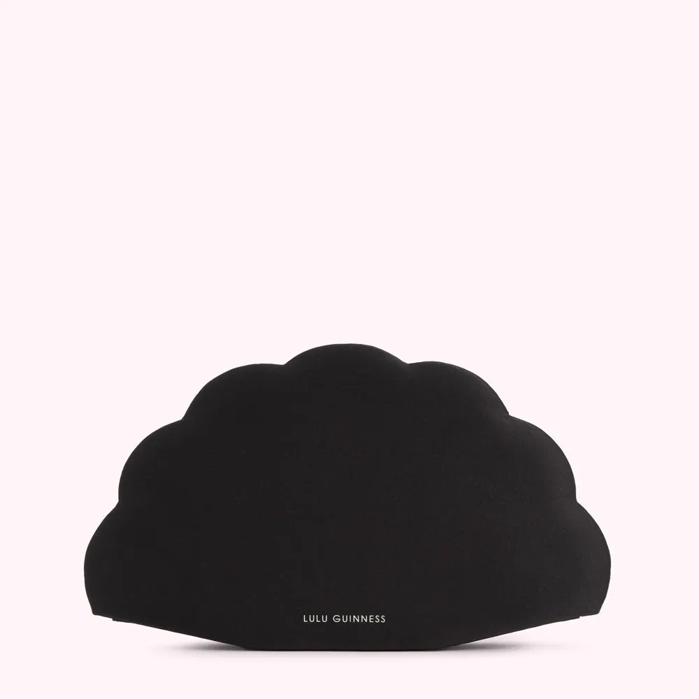BLACK COLLECTIBLE FAN CLUTCH BAG