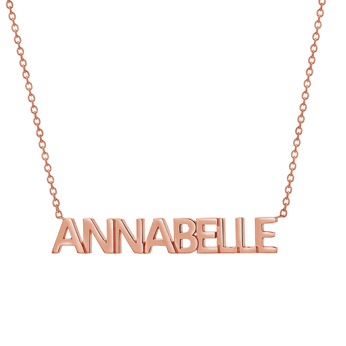 Block Letter Name Necklace