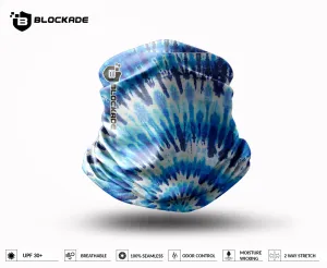 Blockade UPF 30 Neck Gaiter - Blue Tie Dye Swirl