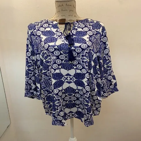 Blue Patterned Shirt