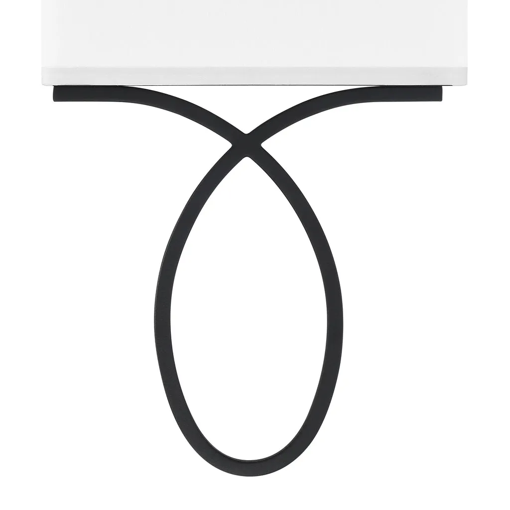Brinkley 2 Light Black Forged Sconce
