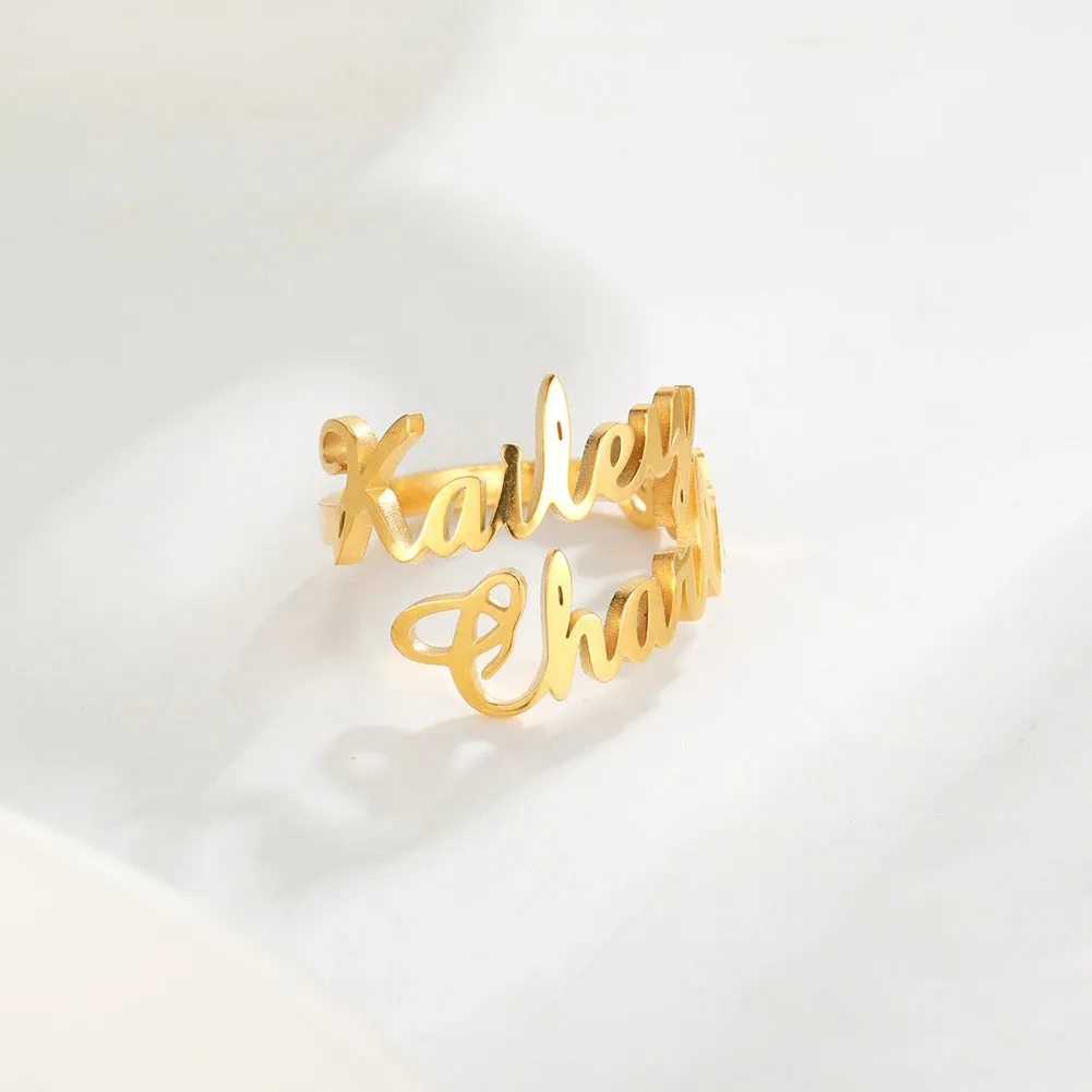 Customized Name Ring