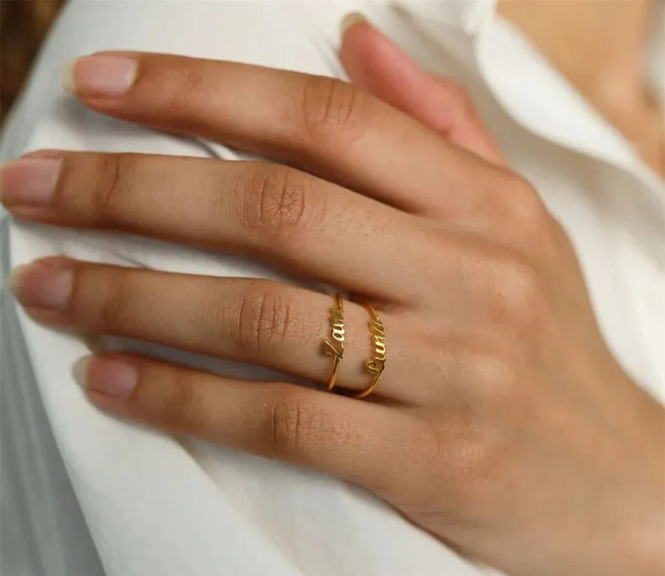 Customized Name Ring