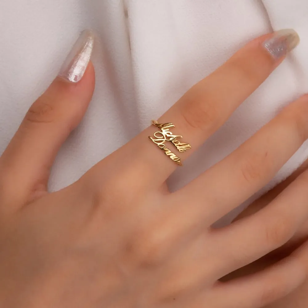 Customized Name Ring