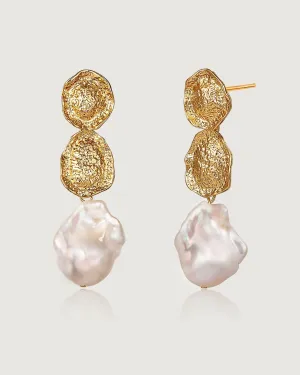 Desolate Realm Baroque Pearl Earring