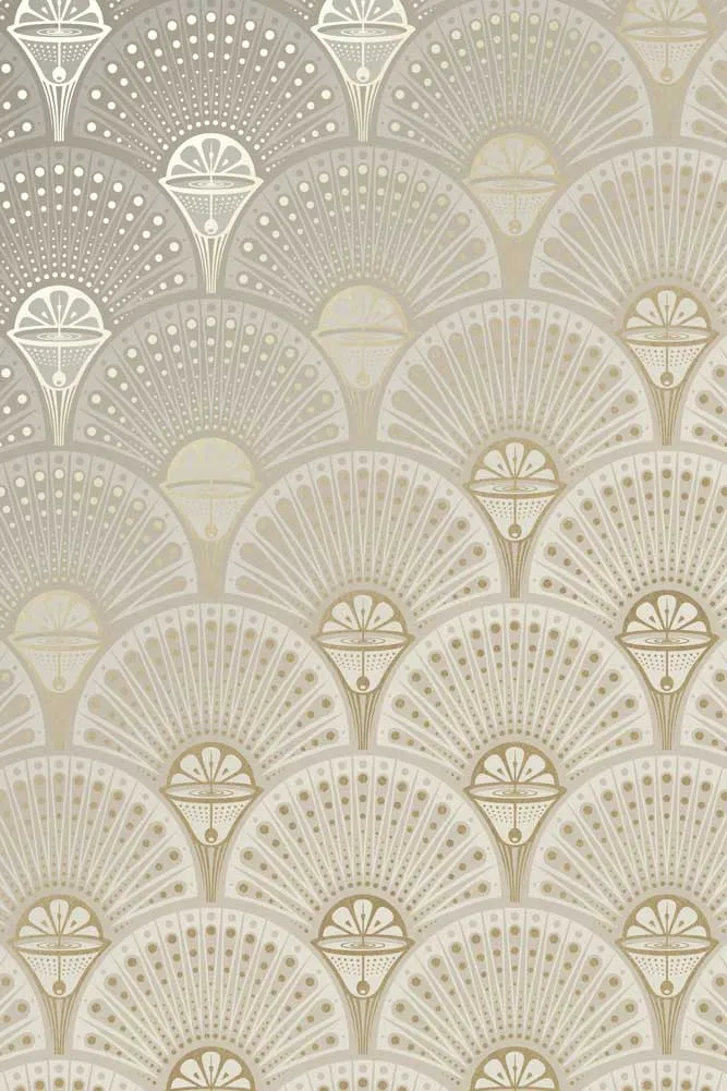 Divine Savages Deco Martini Gatsby Gold Wallpaper