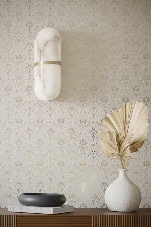 Divine Savages Deco Martini Gatsby Gold Wallpaper