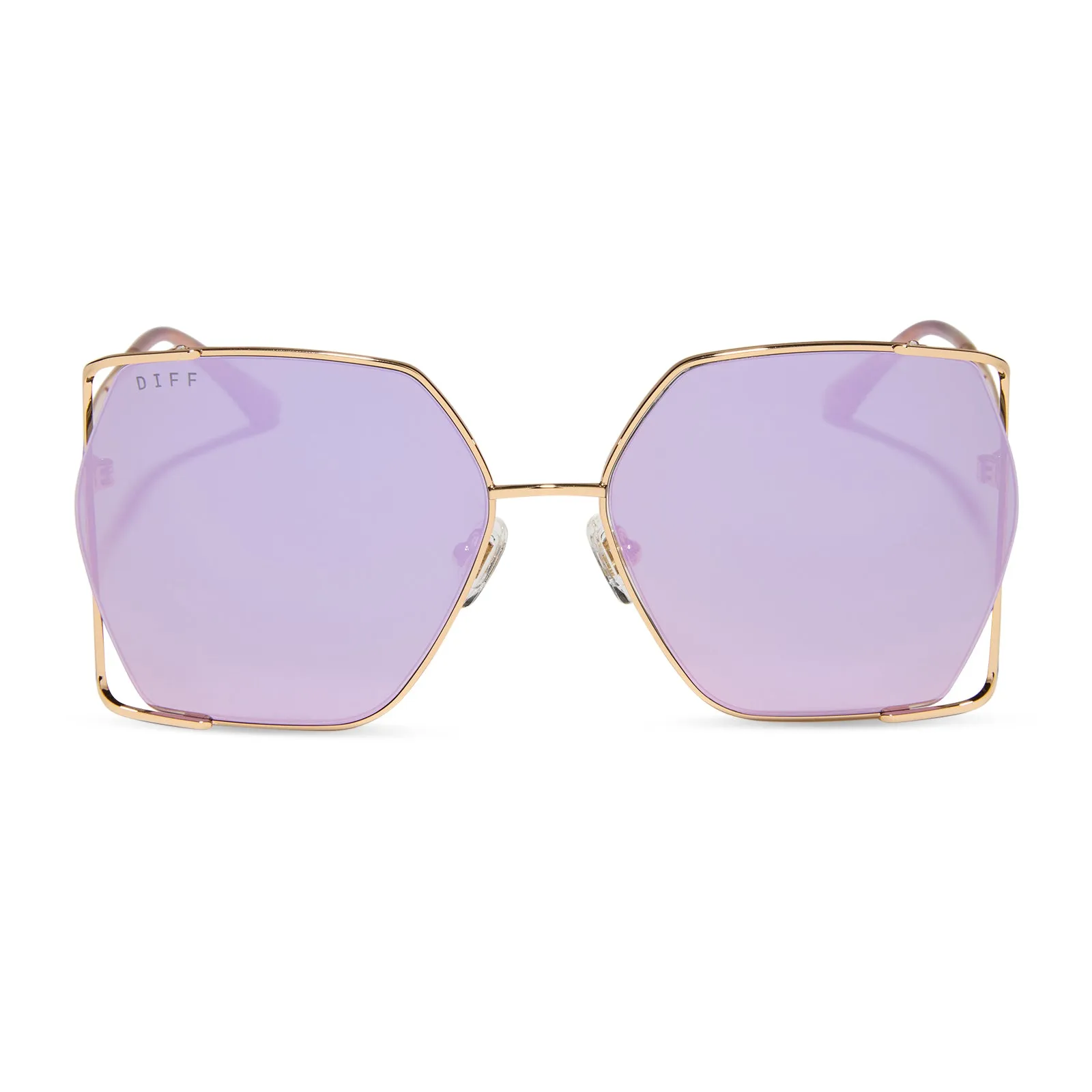 DONNA IV - GOLD   TAUPE MIRROR SUNGLASSES