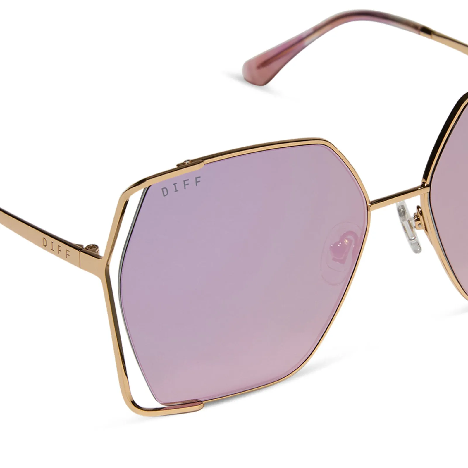 DONNA IV - GOLD   TAUPE MIRROR SUNGLASSES