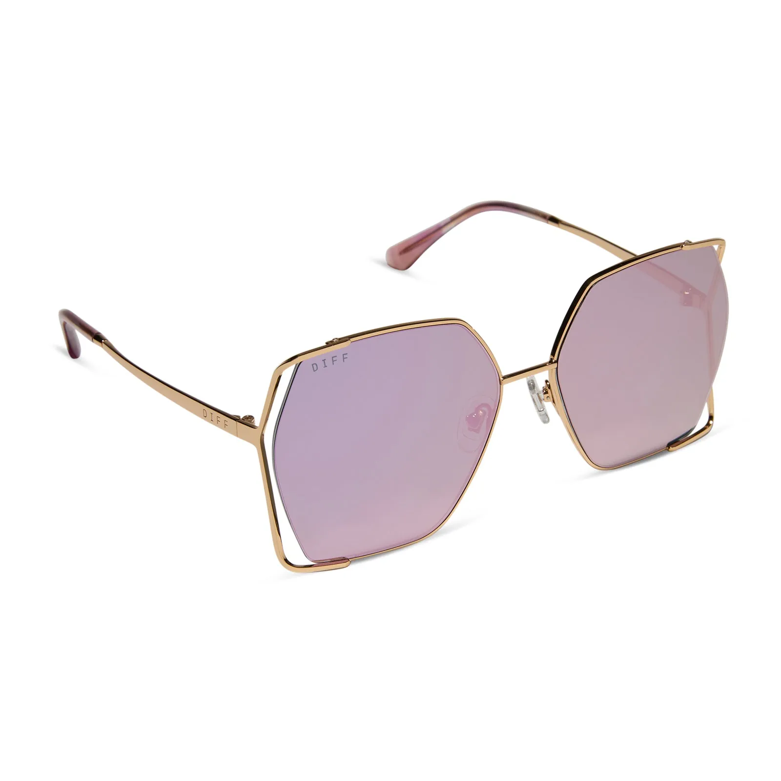 DONNA IV - GOLD   TAUPE MIRROR SUNGLASSES
