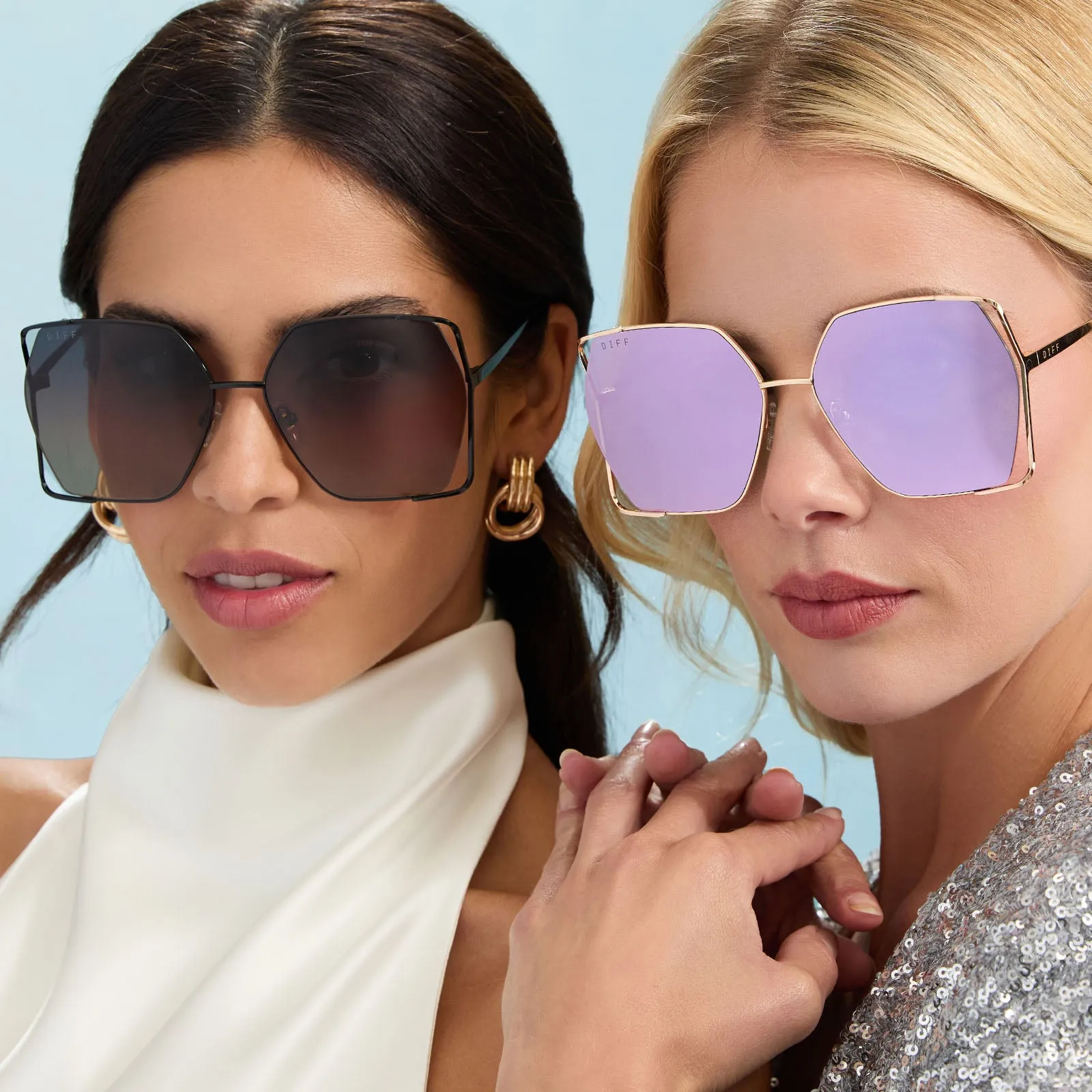 DONNA IV - GOLD   TAUPE MIRROR SUNGLASSES