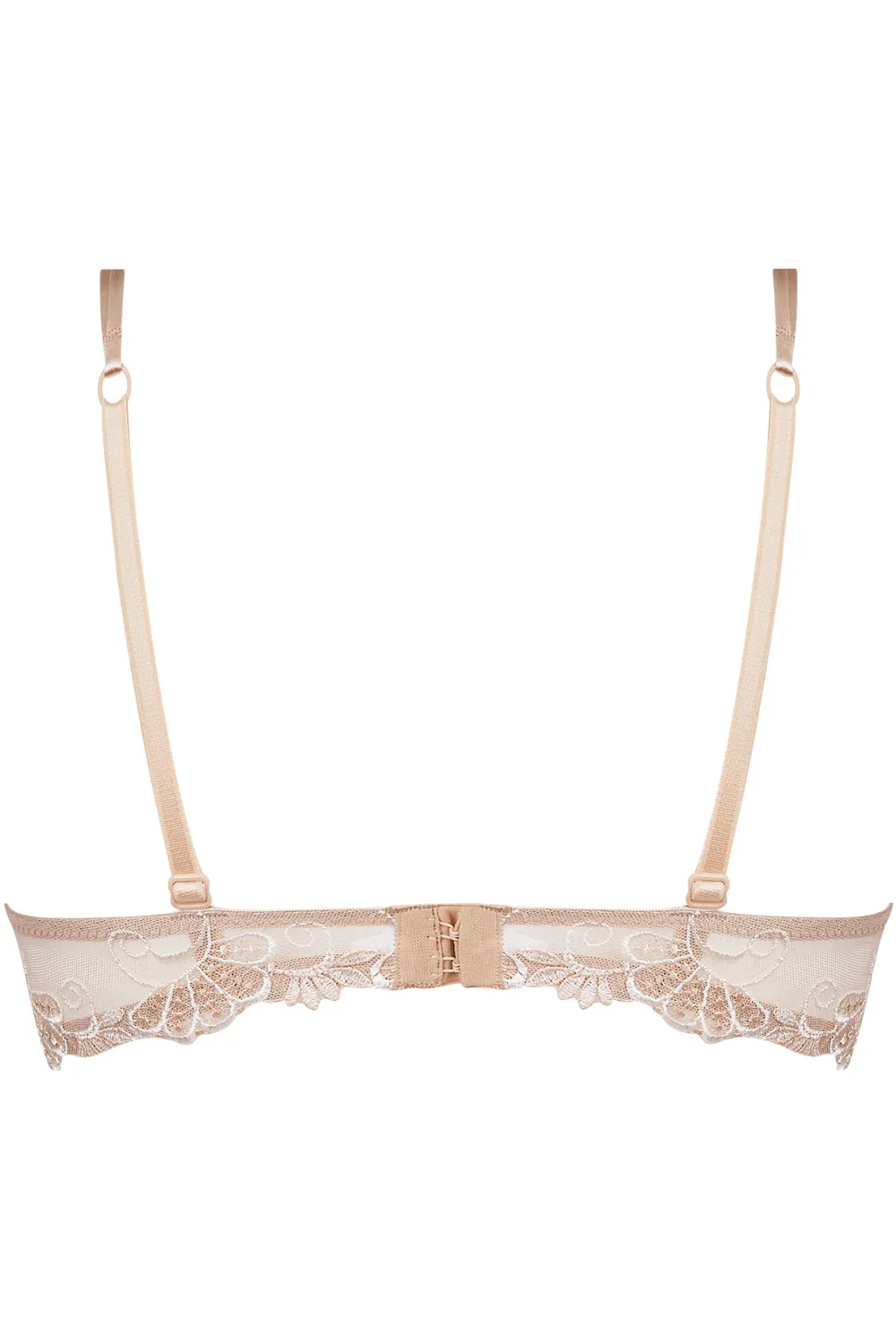 Dressing Floral Half Cup Bra - Ambre Nacre
