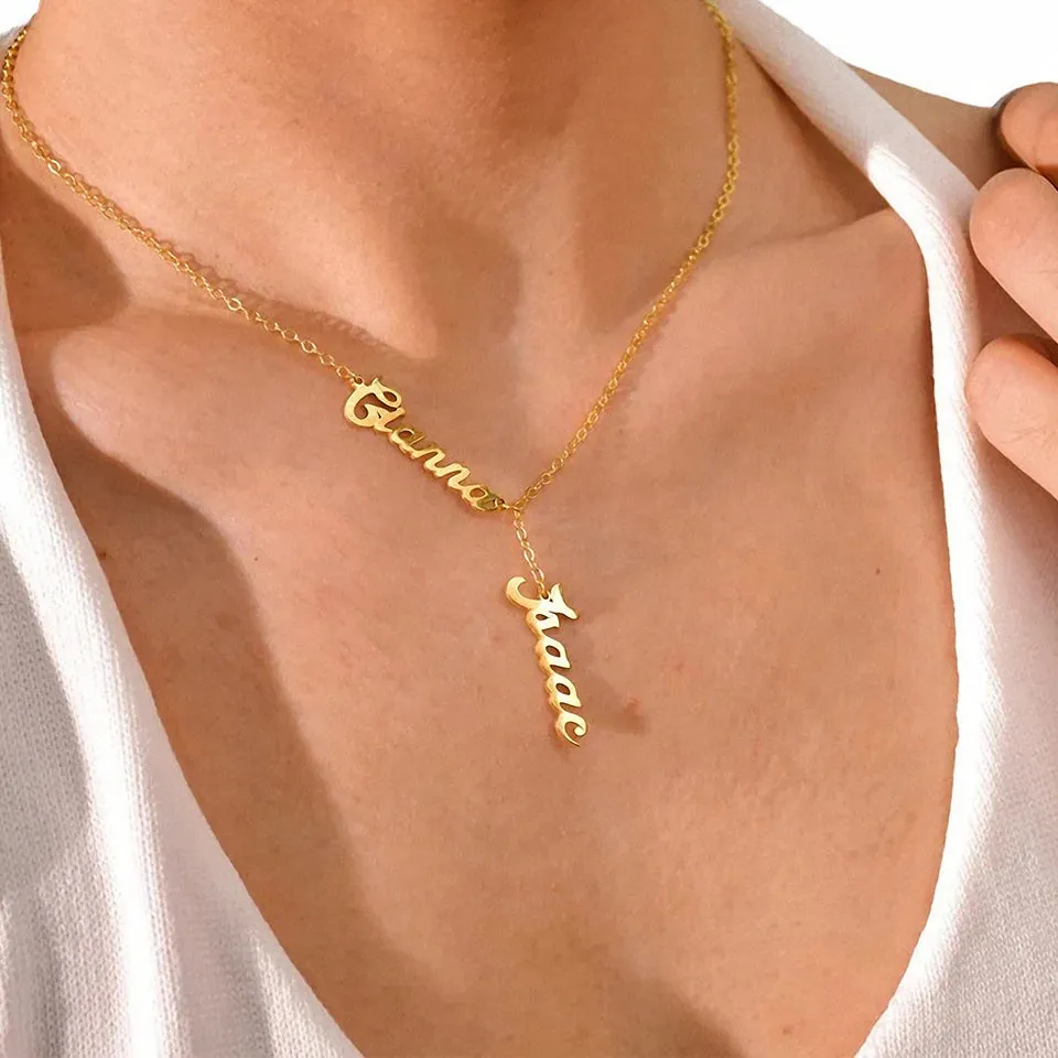 DuoNames Charm Necklace