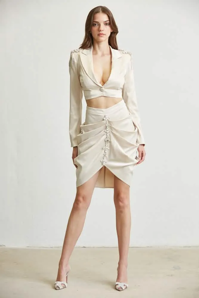 Elegant Satin Victoria Set