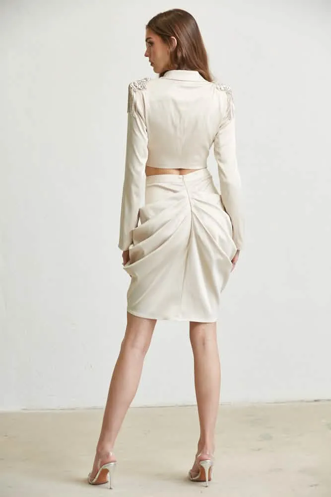 Elegant Satin Victoria Set