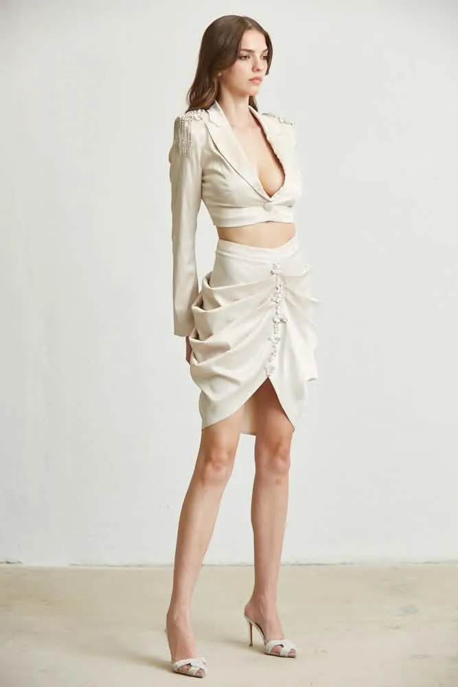 Elegant Satin Victoria Set