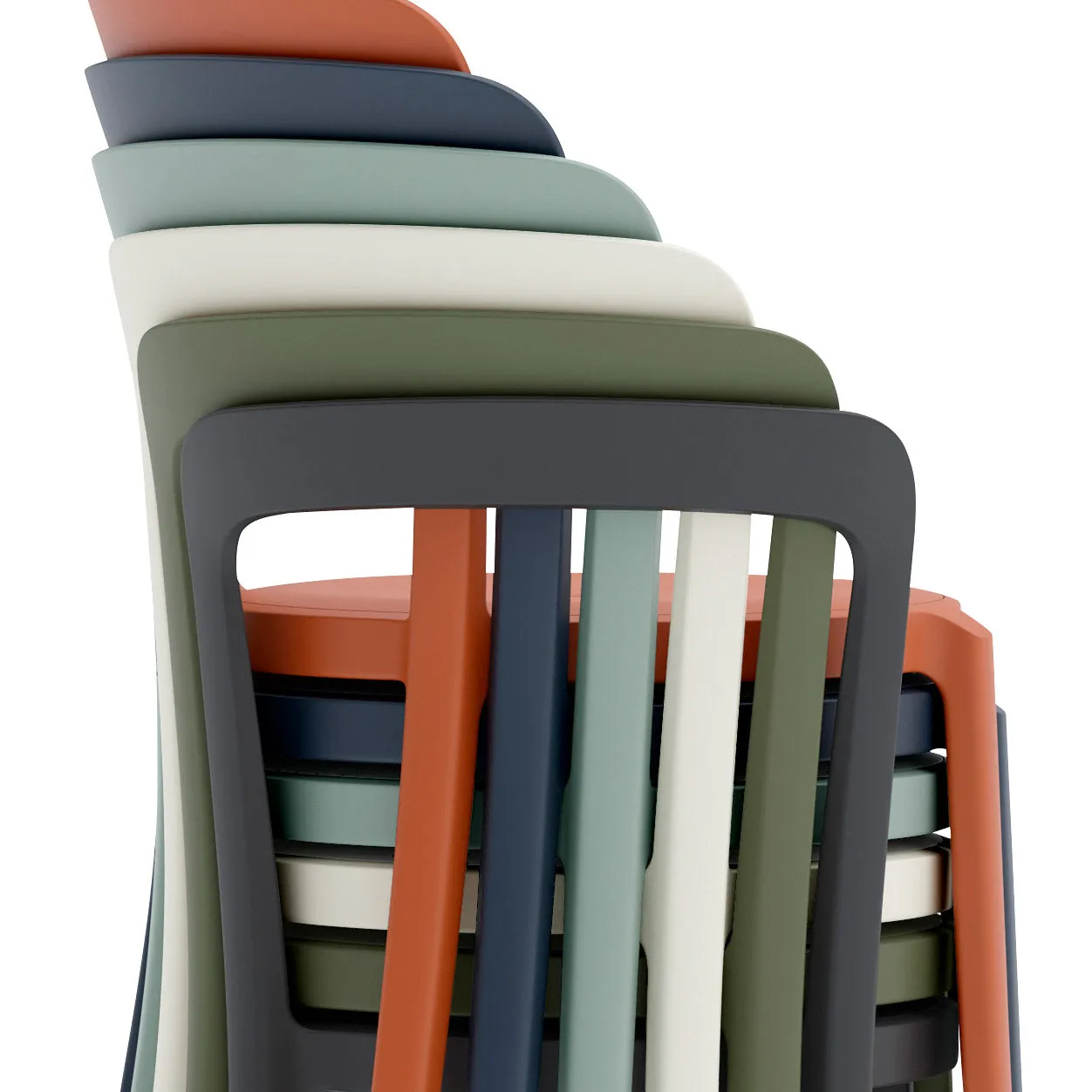 Emeco On & On Recycled Stackable Chair - Stockholm White
