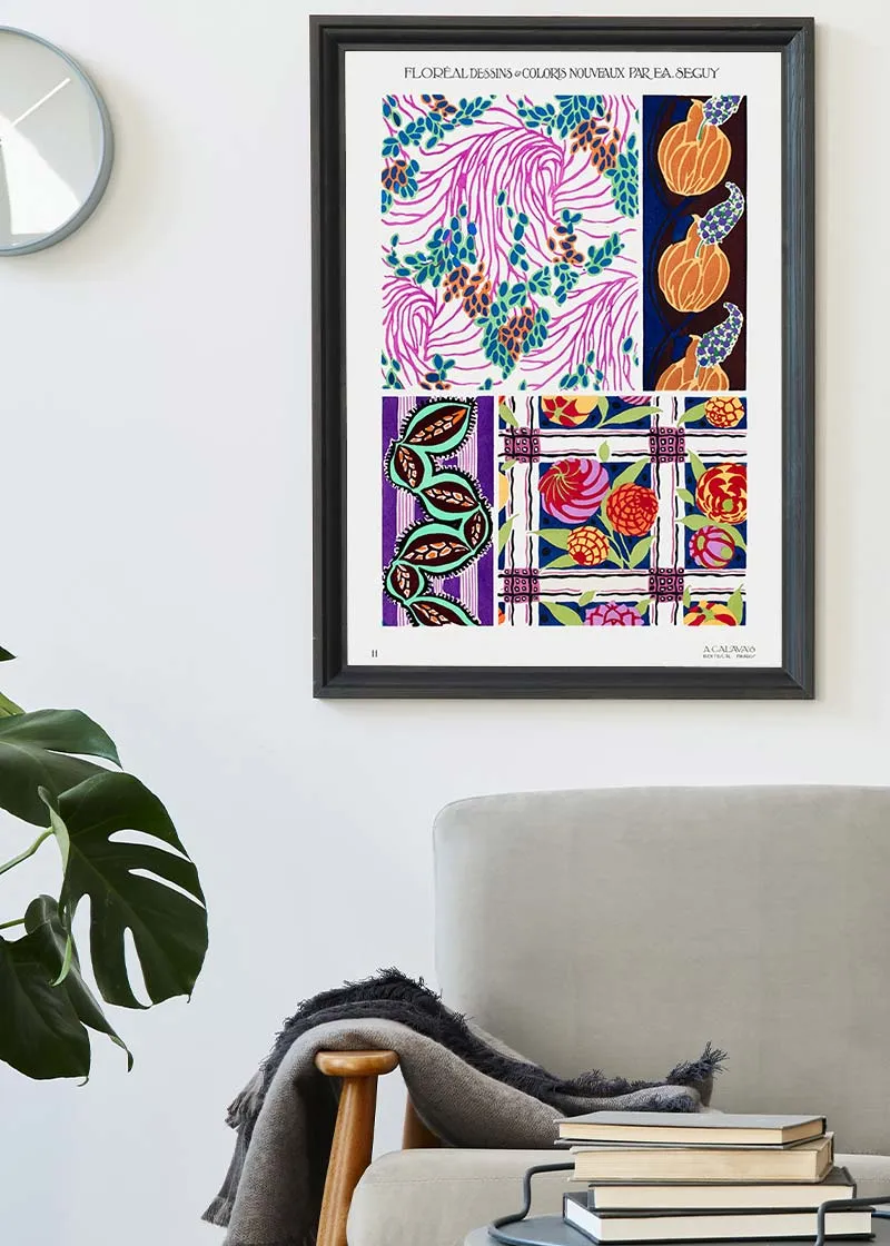 Emile-Alain Séguy Art Nouveau Pattern Print 004