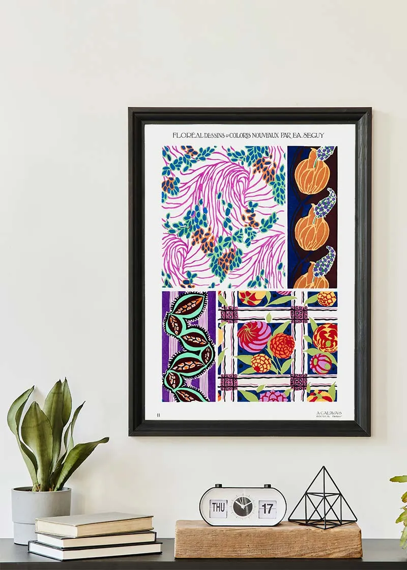 Emile-Alain Séguy Art Nouveau Pattern Print 004